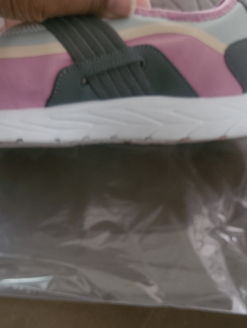 Vionic Slip-On Athletic Sneakers in Pink, Gray & Cream Size 10 - Picture 7 of 13
